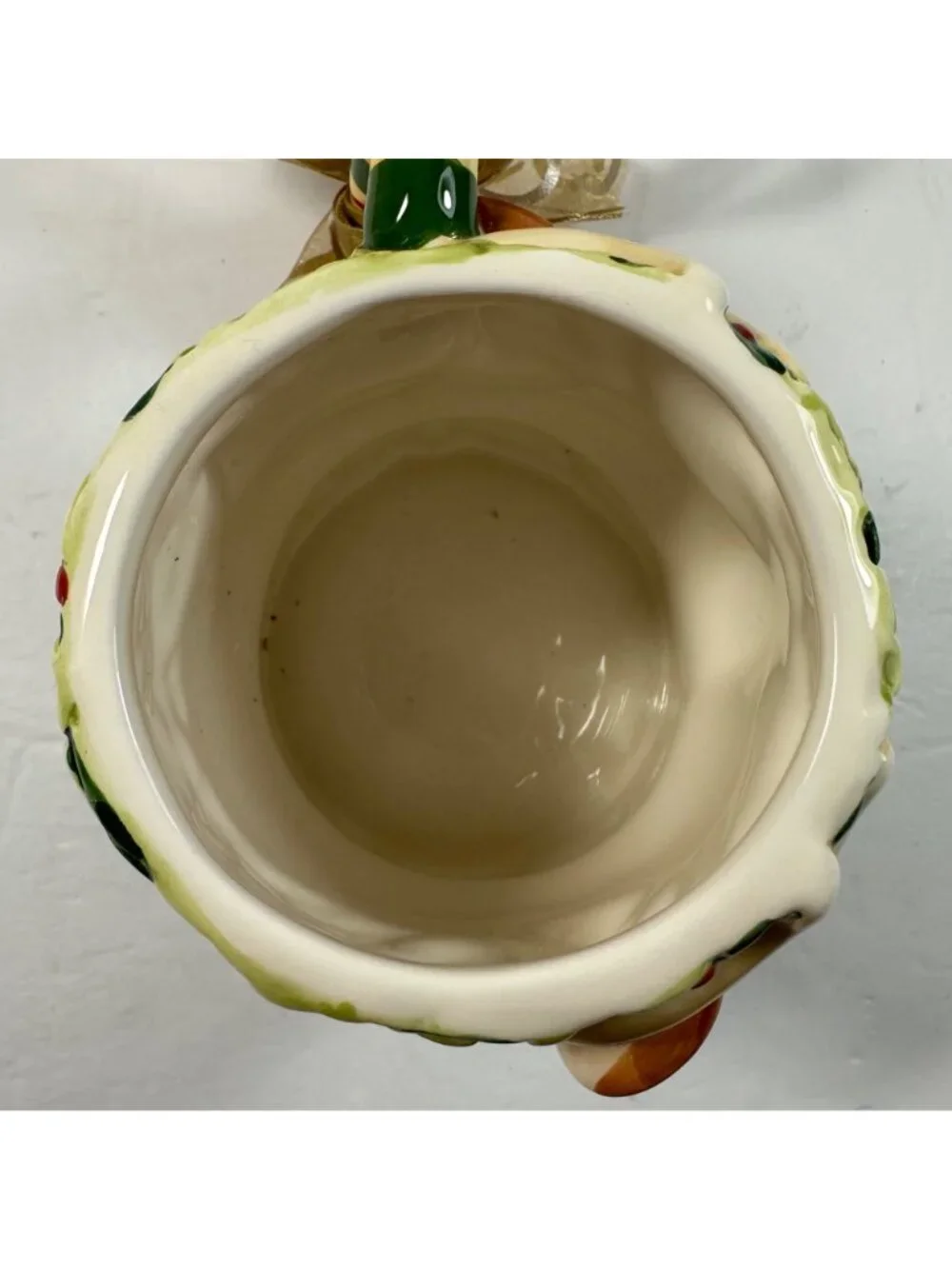 Hand-Painted Ceramic Reindeer Festive Holiday Mug By Susan Winget 14oz Christmas